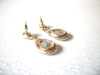 Retro Faceted Glass Clear Teardrop Dangle Earrings 9216