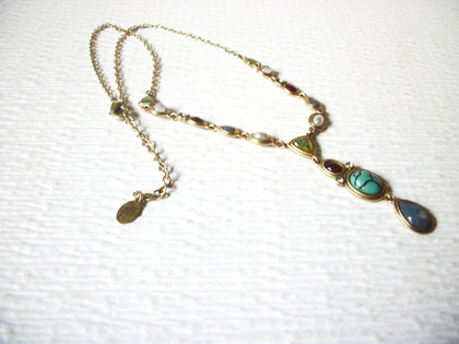 Vintage N Southwestern Stone Necklace 122916