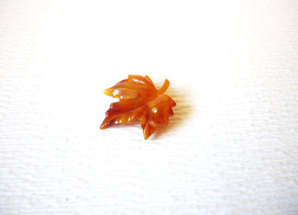 AVON Vintage Maple Leaf Clear Rhinestone Rain Drop Brooch Pin 121216