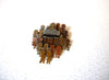 Vintage K & T Multi Toned Assistant Principal Brooch Pin 121216