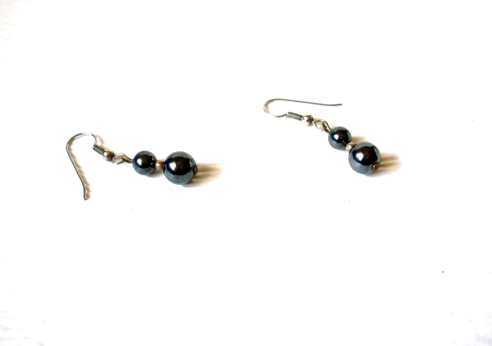 Hand Made Hematite Dangle Earrings 123020