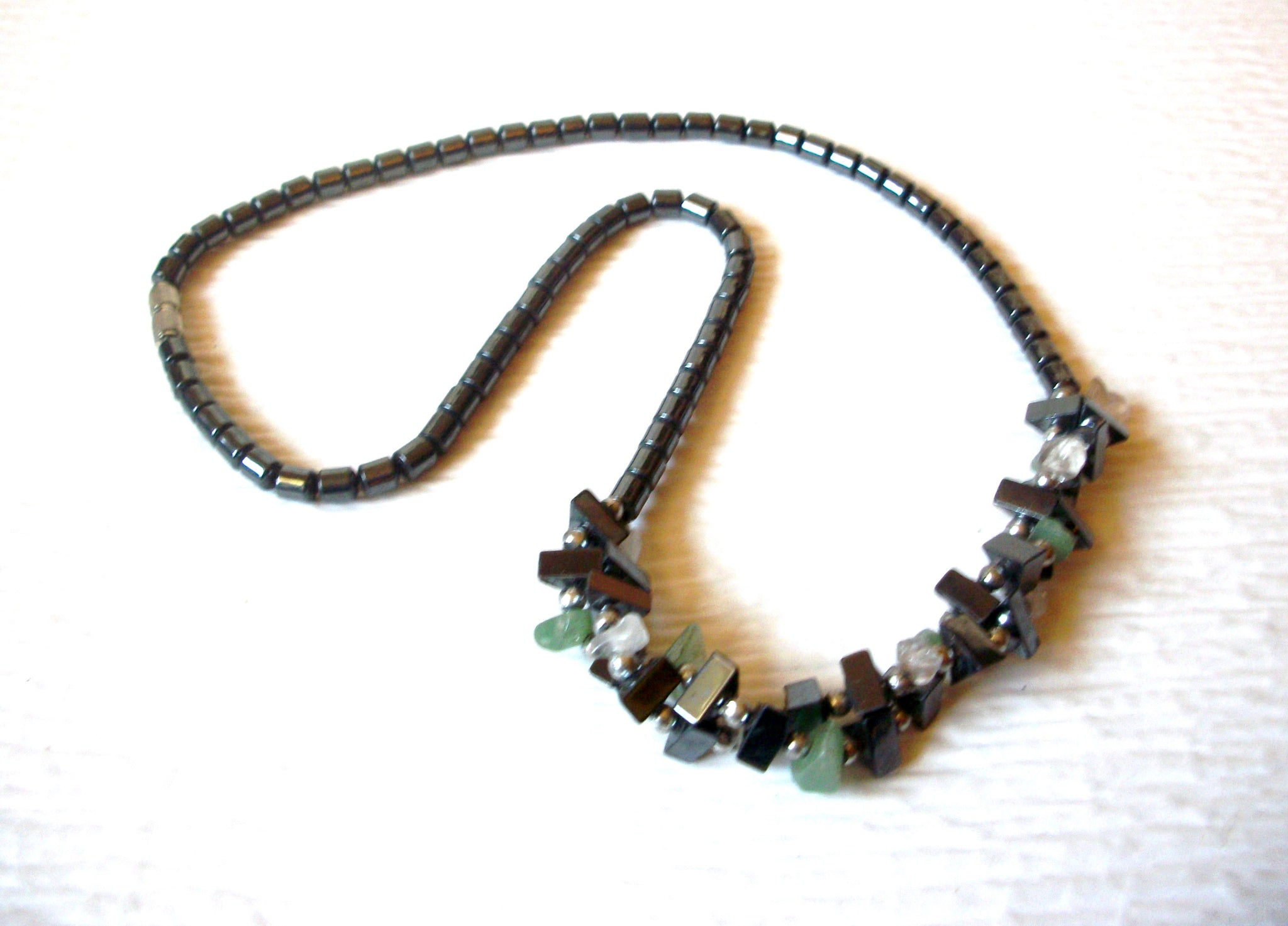 Semi Precious Hematite Aventurine 18" Necklace 82217