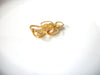 Vintage Gold Toned Moon Glow Hand Wired Angel Brooch 30717