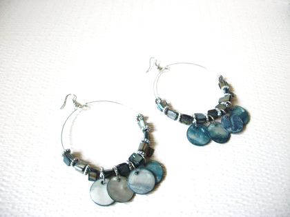 Massive 4 Inch Shell Hoop Earrings 123020 Hand Made By Sonja