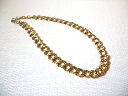 Vintage MONET Gold Toned Panel Links Necklace 122820