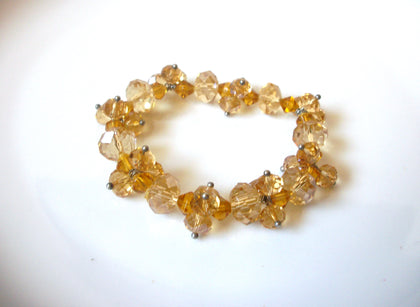 Gold Champagne Czech Glass Bracelet 82217