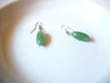 Vintage Faux Aventurine 2" Dangle Earrings 121816