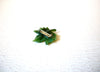 Vintage Maple Leaf Clear Rhinestone Rain Drop Brooch Pin 121216