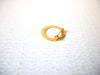 Vintage Gold Toned Etched Circular Brooch Pin 121216