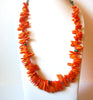 Vintage Southwestern Orange Shell Turquoise Necklace 71518