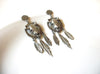 Long Harley Davidson Biker Rider Southwestern Pewter Earrings 82017