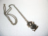Owl Black Rhinestone Retro Necklace 123020