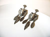 Long Harley Davidson Biker Rider Southwestern Pewter Earrings 82017