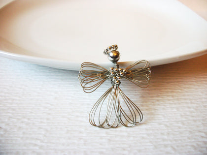 Vintage Hand Wired Angel Brooch Pin 121216