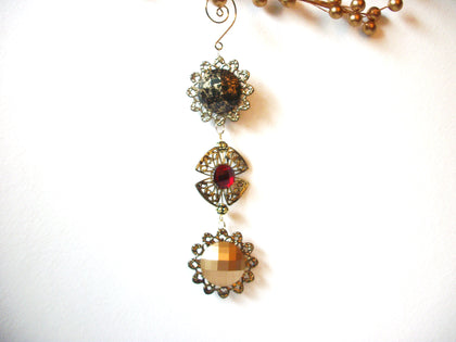 Vintage Christmas Ornaments Bejeweled Victorian Inspired Ornate Lot Of 4 120120