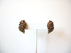 KRAMER Vintage Amber TOPAZ Clip on Earrings 92216