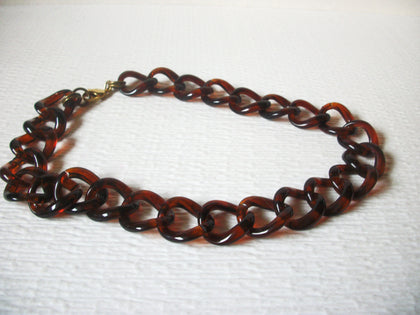 Vintage Darker Tortoise Shell 18" Necklace 82217
