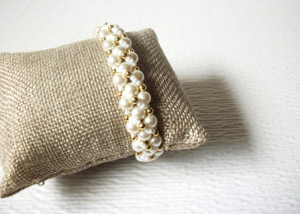 Glass Pearl Vintage 7 1/2 Inch Bracelet 123020