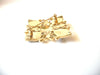 Vintage Mauve Alt Rosa Enameled Art Deco Rhinestone Brooch Pin 92017
