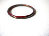 Vintage Dark Red Flower Cloisonne Bracelet Bangle 60116