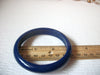 Retro Bangle Bracelet Dark Blue Plastic 30417