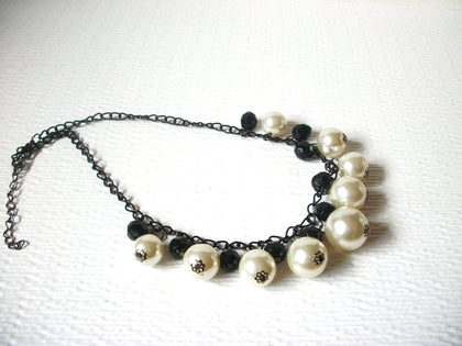 Retro Faux Pearl Cluster Necklace 122920