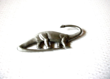 Vintage JJ Pewter Dinosaur Brooch Pin 60116