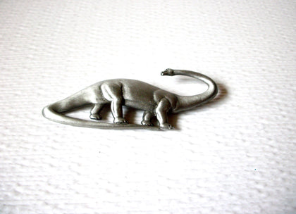 Vintage JJ Pewter Dinosaur Brooch Pin 60116