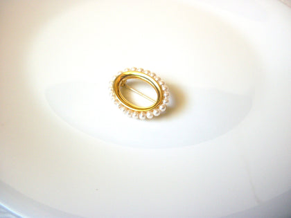 Vintage Faux Pearl Smaller Brooch Pin 122120