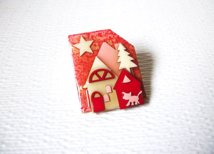 RARE Vintage Lucinda Pins Valentines Day House Pins Designs by Lucinda Pins 122220