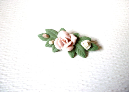 Porcelain Roses Pastels Vintage Brooch Pin 122220