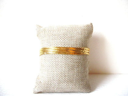 Gold Toned Three Row Vintage Bracelet 122220