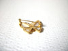 Gold Toned Frosted Glass MOP Butterfly Retro Brooch Pin 122420