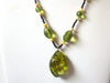 Lucite Peridot Hand Crafted Necklace 122420