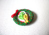 Vintage HMK Christmas Vintage Grinch Old Plastic Brooch Pin 122420.
