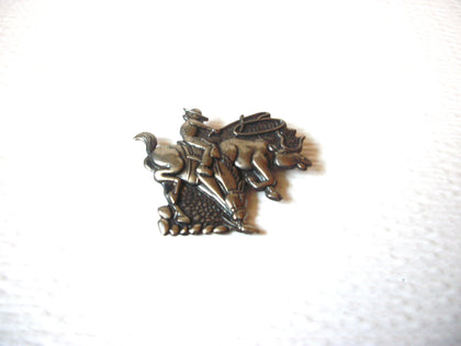 Vintage Cowboy Rodeo Horse Brooch Pin 122620