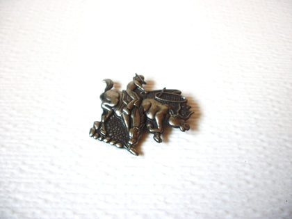 Vintage Cowboy Rodeo Horse Brooch Pin 122620