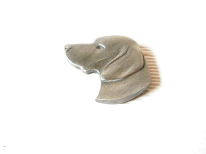 1984 Rawcliffe Pewter German Shorthaired Pointer Dog Brooch Pin 122720