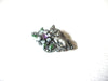 Vintage Butterfly Cat Rhinestone Brooch Pin 122720