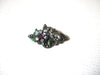 Vintage Butterfly Cat Rhinestone Brooch Pin 122720