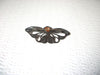 Vintage Moth Rhinestone Brooch Pin 122720
