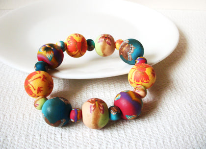 Retro Colorful Hand Painted Bracelet 101720