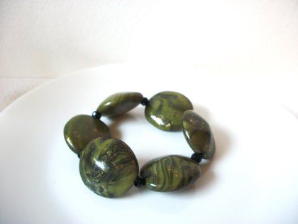 Vintage Olive Green Bracelet 101720