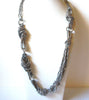 Retro Silver Toned Metal Necklace 101720