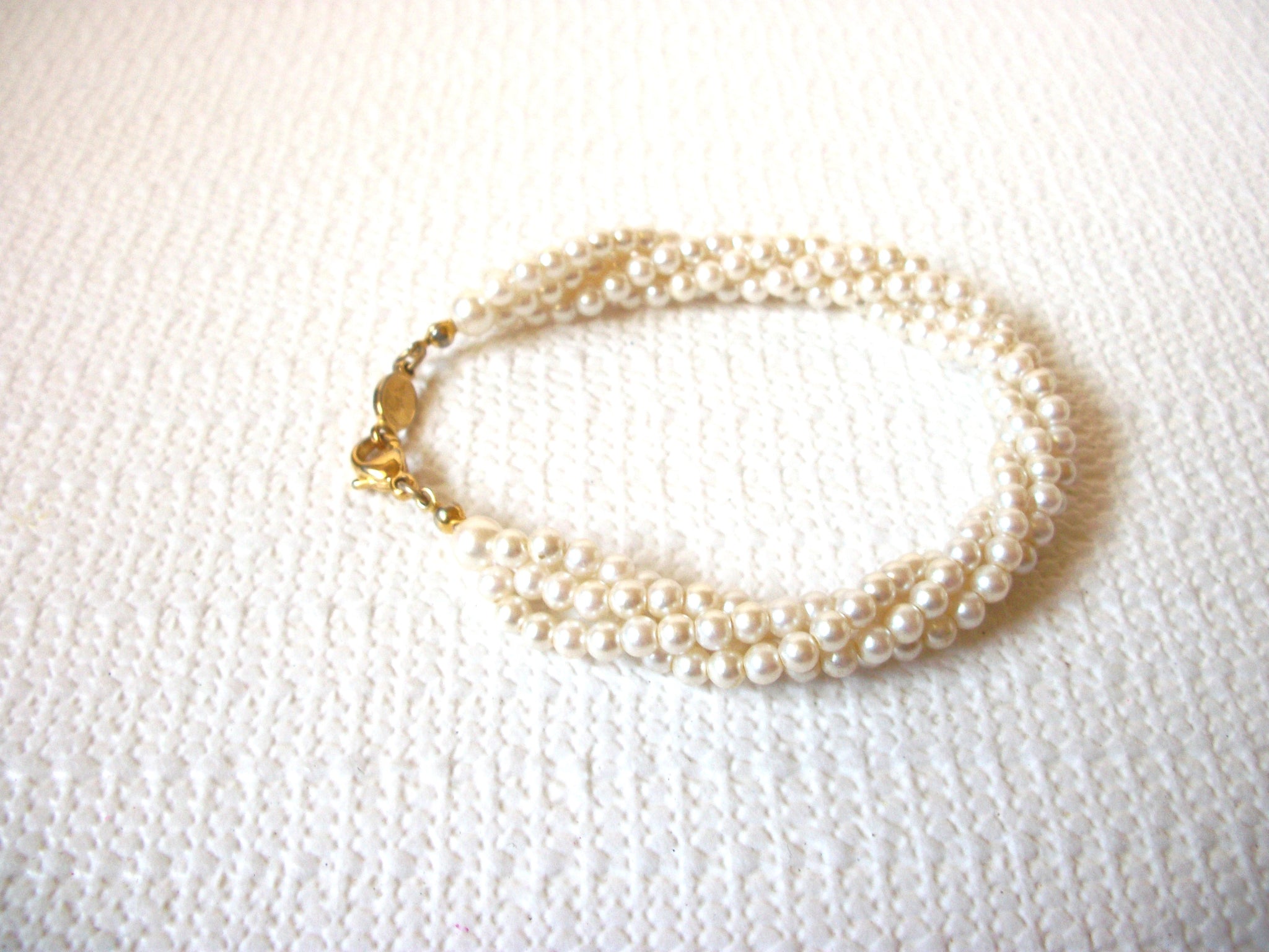 Vintage NAPIER Faux Pearl Bracelet 101820