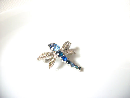 Vintage Rhinestone Dragonfly Brooch Pin 101820