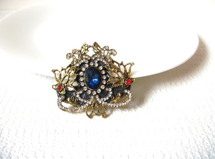 Vintage Royal Rhinestone Brooch Pin 101820