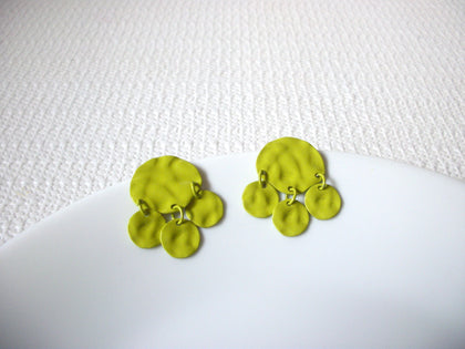 Retro Lime Green Dangle Earrings 101920