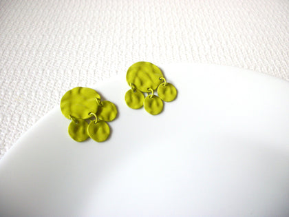 Retro Lime Green Dangle Earrings 101920