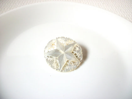 Made In Bethelem Vintage Hand Carved Mother Of Pearl Brooch Pin 101920